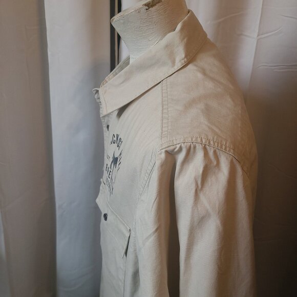 Men's Techstyles S/S button front shirt Jackass Hill Brewery - L - Beige color - Picture 5 of 10